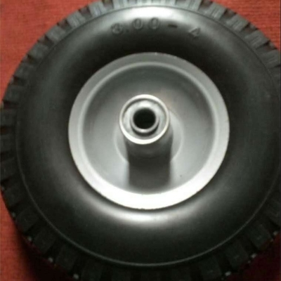 چرخ لاستیکی سخت 300-4 Rubber PU Solid Plastic Wheel 410/350-4
